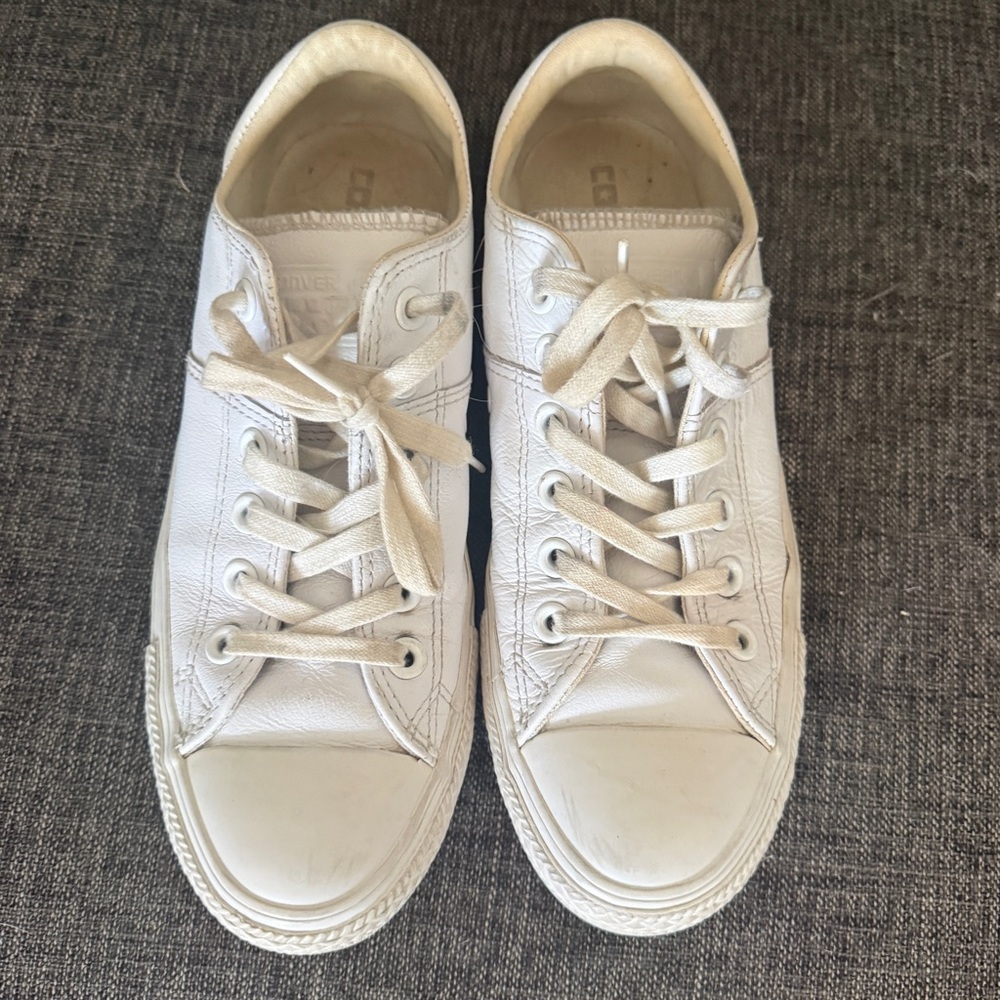 Converse White Leather Sneakers